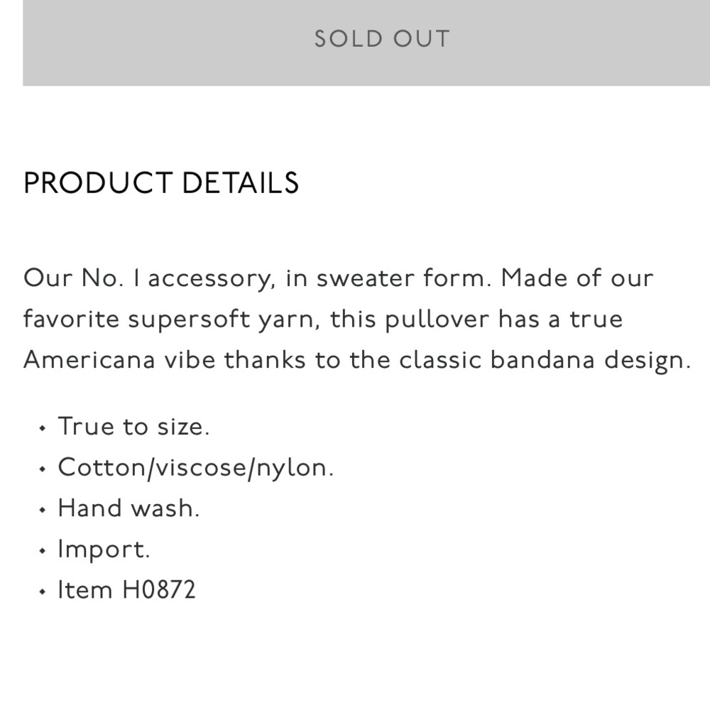 Madewell Bandana Pullover Sweater - Picture 12 of 12